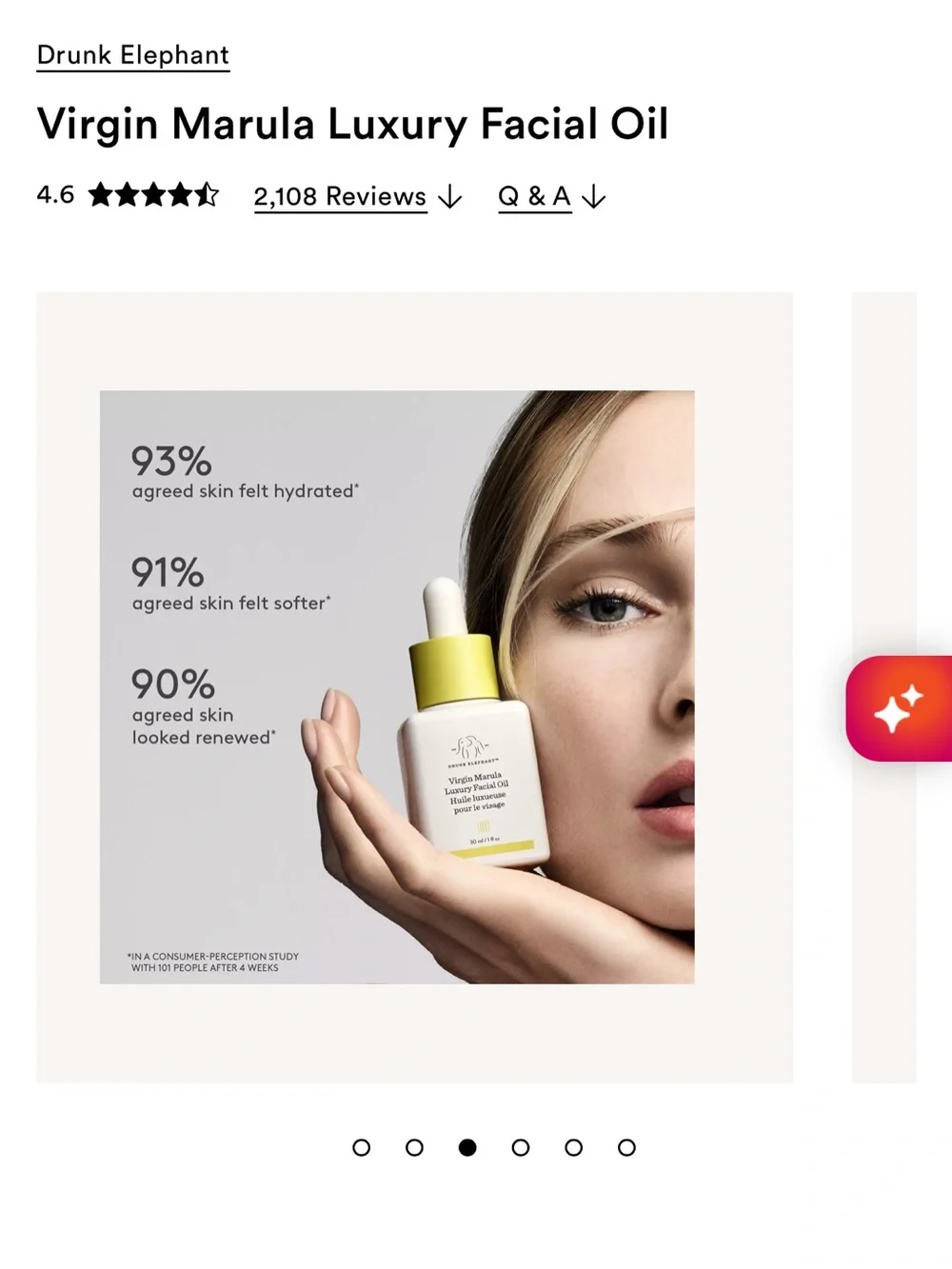 NIB Drunk Elephant Virgin Marula Luxury Facial Oil